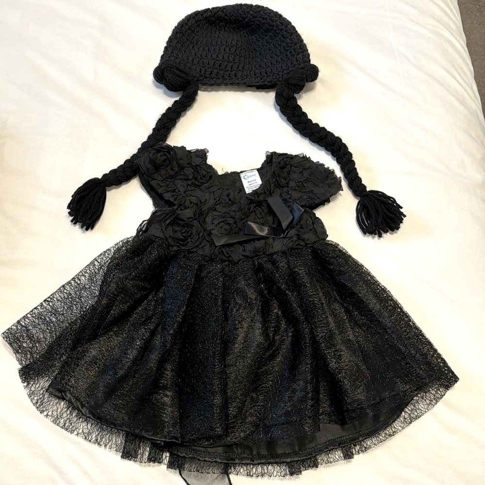 Baby Wednesday Addams costume